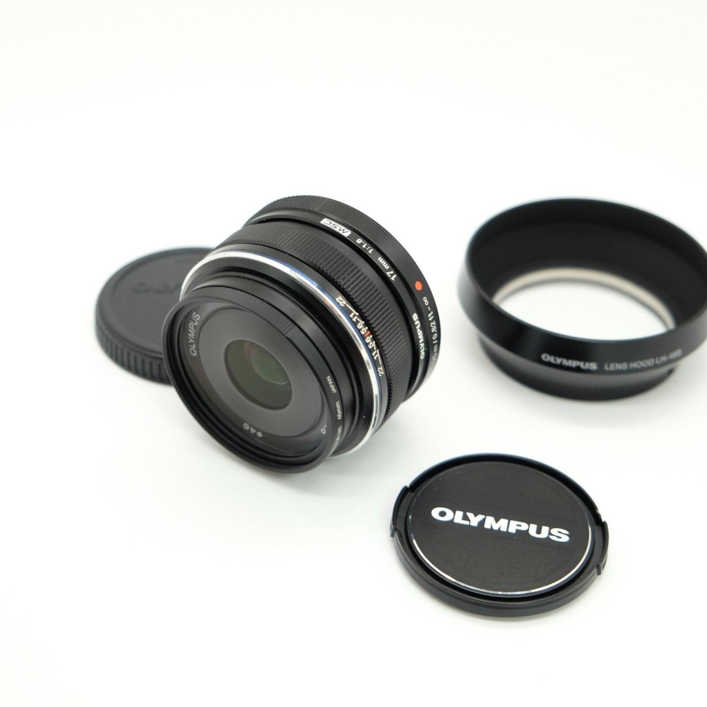 【新品】オリンパス M.ZUIKO DIGITAL 17mm F1.8 レンズ AF MSCレンズ ブラックフード 日本製 #1173