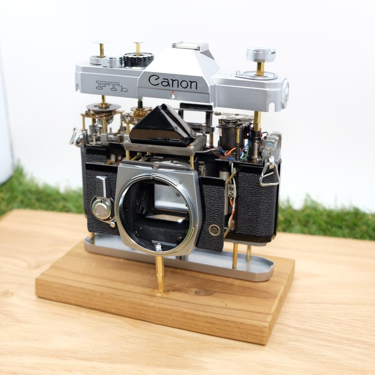 Canon FTb QL 35mmフィルム シルバー アーティスティック 真鍮スケルトン モッド ハンドメイド 日本製 #1298