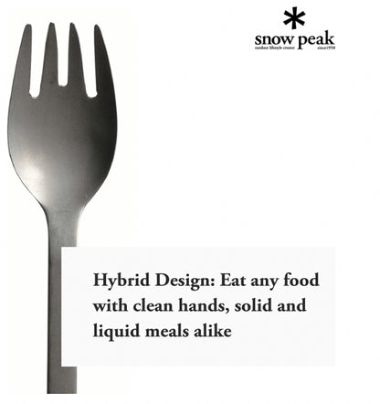 Snow Peak titanium Fork Spoon SCOO Camping Tableware Cutlery SCT-125 #2210-0007