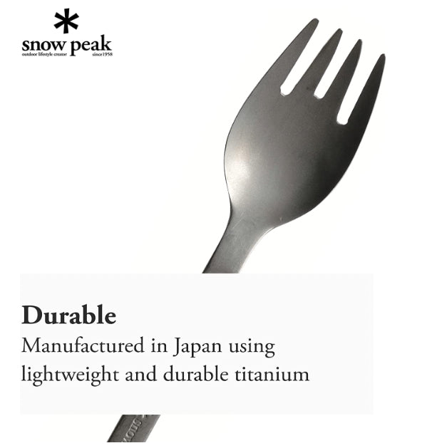 Snow Peak titanium Fork Spoon SCOO Camping Tableware Cutlery SCT-125 #2210-0007