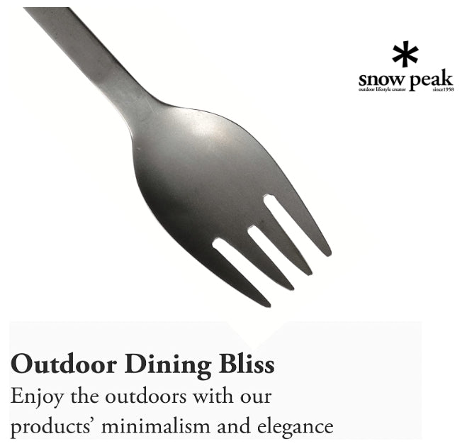 Snow Peak titanium Fork Spoon SCOO Camping Tableware Cutlery SCT-125 #2210-0007