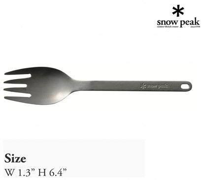 Snow Peak titanium Fork Spoon SCOO Camping Tableware Cutlery SCT-125 #2210-0007