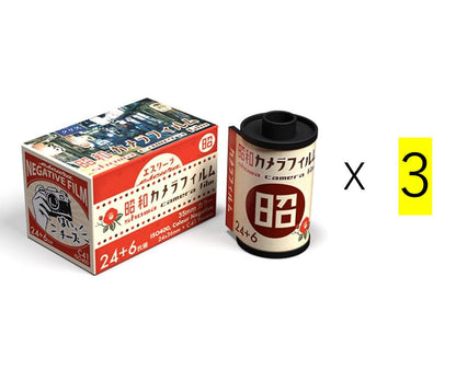 Escura Showa Camera Film 24 + 6EX color film 30 shots ISO 400 Set of 3 Japan