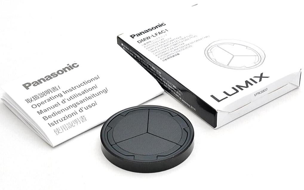 Panasonic DMW-LFAC1 Automatic Lens Cap for Lumix DMC-LX100 Black Japan #1038B