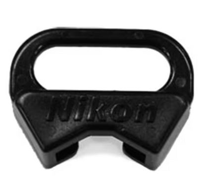 Nikon Camera Triangular Strap lug 2rings & 2covers Black Silver Japan #1088