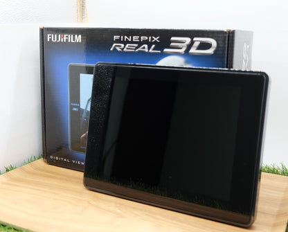 Fujifilm FinePix Real 3D W3 & V1 10.0MP Camera Black W/ Box Japan [Mint] #1140A