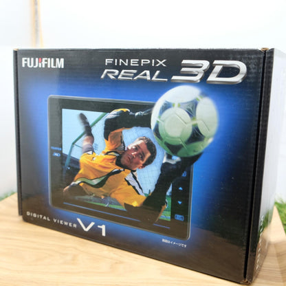 Fujifilm FinePix Real 3D W3 & V1 10.0MP Camera Black W/ Box Japan [Mint] #1140A