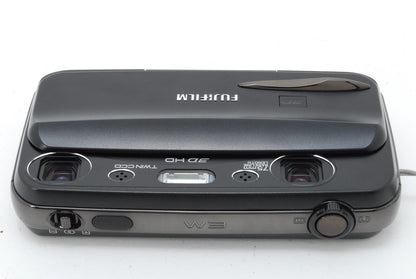 Fujifilm FinePix Real 3D W3 & V1 10.0MP Camera Black W/ Box Japan [Mint] #1140A
