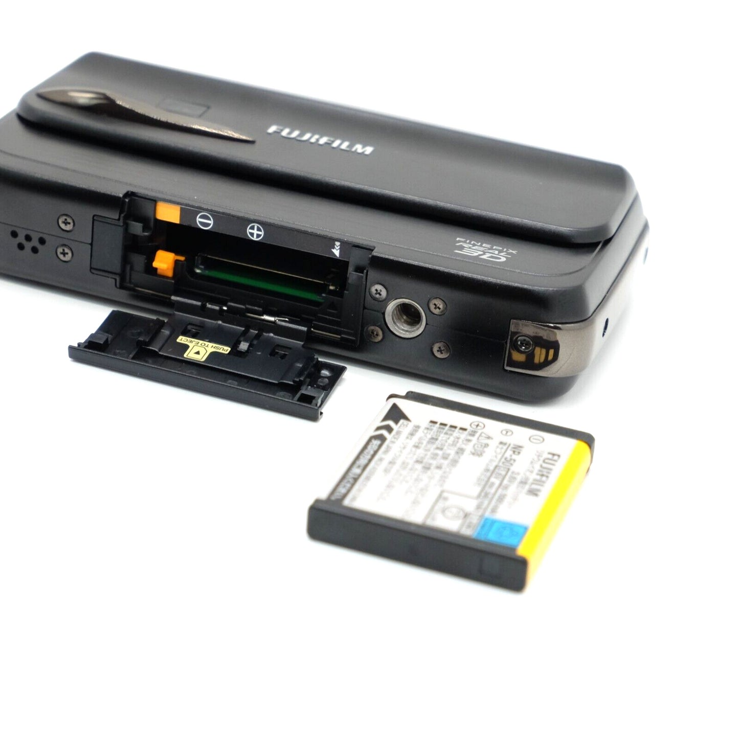 Fujifilm FinePix Real 3D W3 & V1 10.0MP Camera Black W/ Box Japan [Mint] #1140A