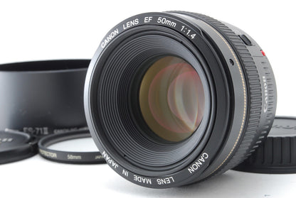 [Mint] Canon EF 50mm F/1.4 USM Standard Prime Lens Black W/ Box Japan #1030