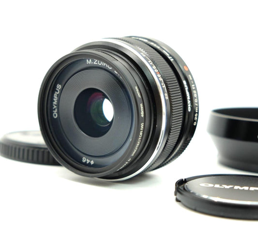 [Mint] Olympus M.ZUIKO DIGITAL 17mm F1.8 Lens AF MSC Lens Black Hood Japan #1173