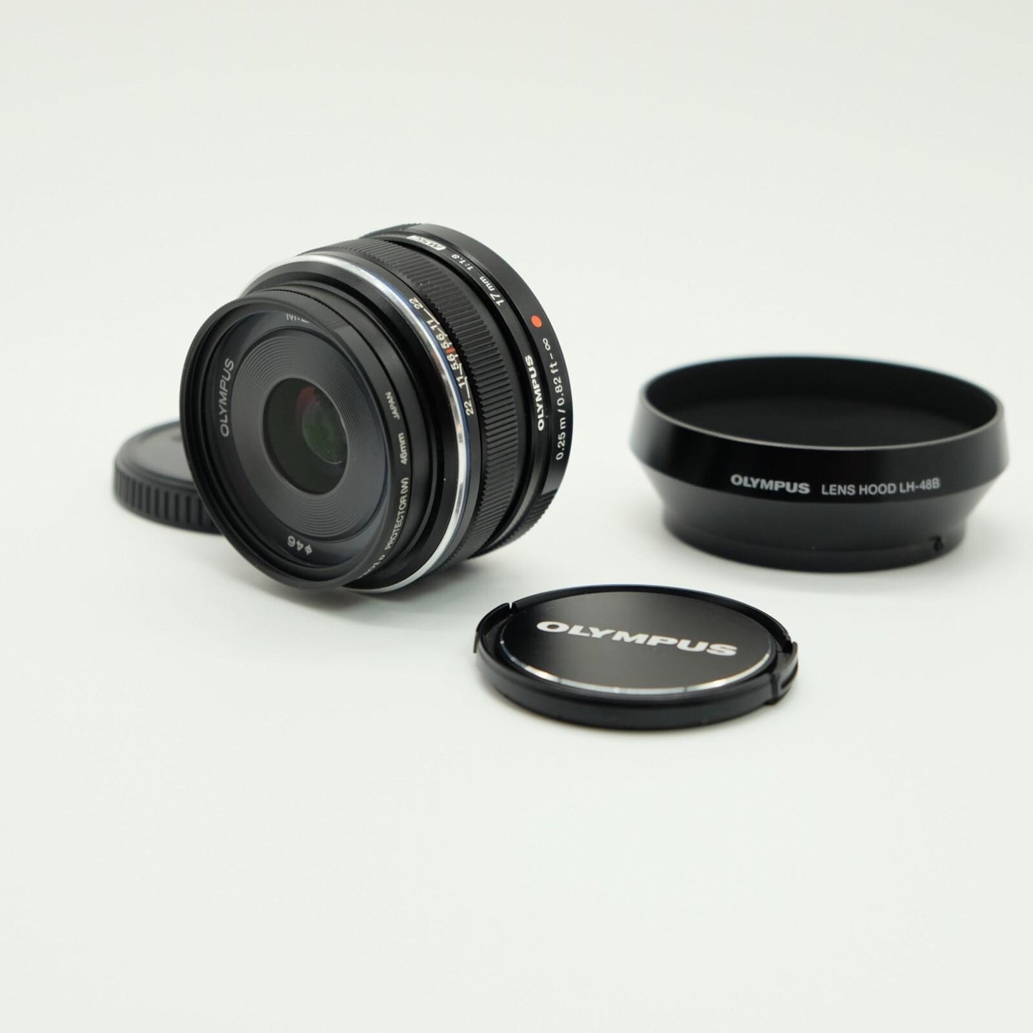 [Mint] Olympus M.ZUIKO DIGITAL 17mm F1.8 Lens AF MSC Lens Black Hood Japan #1173