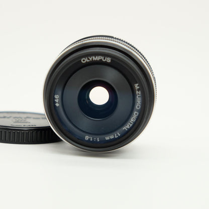 [Mint] Olympus M.ZUIKO DIGITAL 17mm F1.8 Lens AF MSC Lens Black Hood Japan #1173