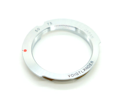 Voigtlander M-Bayonet Adapter Ring 50 75 mm Leica L / M Japan [Near Mint]  #1172