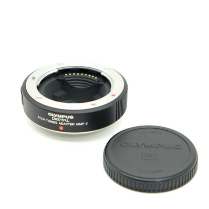 [Mint] Olympus MMF-2 Four Thirds Mount Micro Adapter 4/3 Body Black Japan #23091