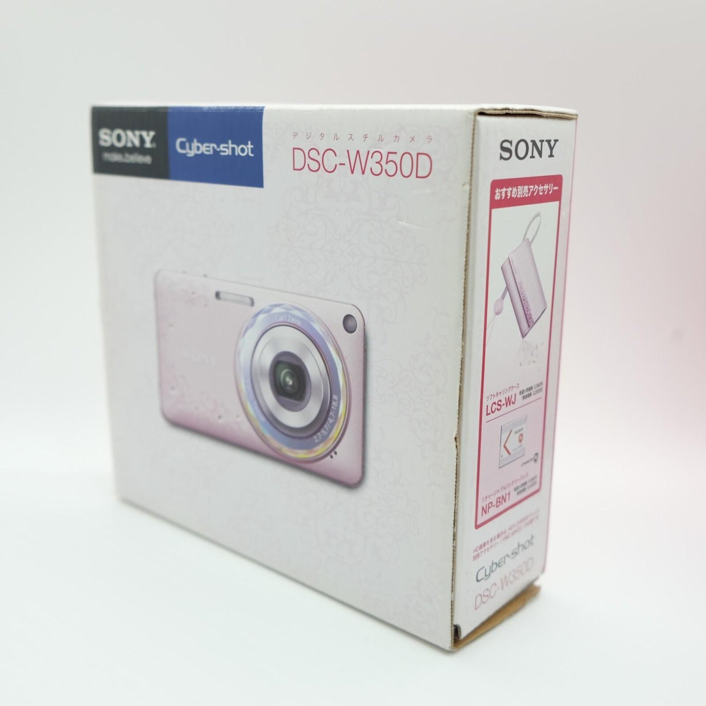 SONY Cyber Shot DSC-W350D Digital camera Jewel Pink w/ Box [N Mint]  Japan #1059