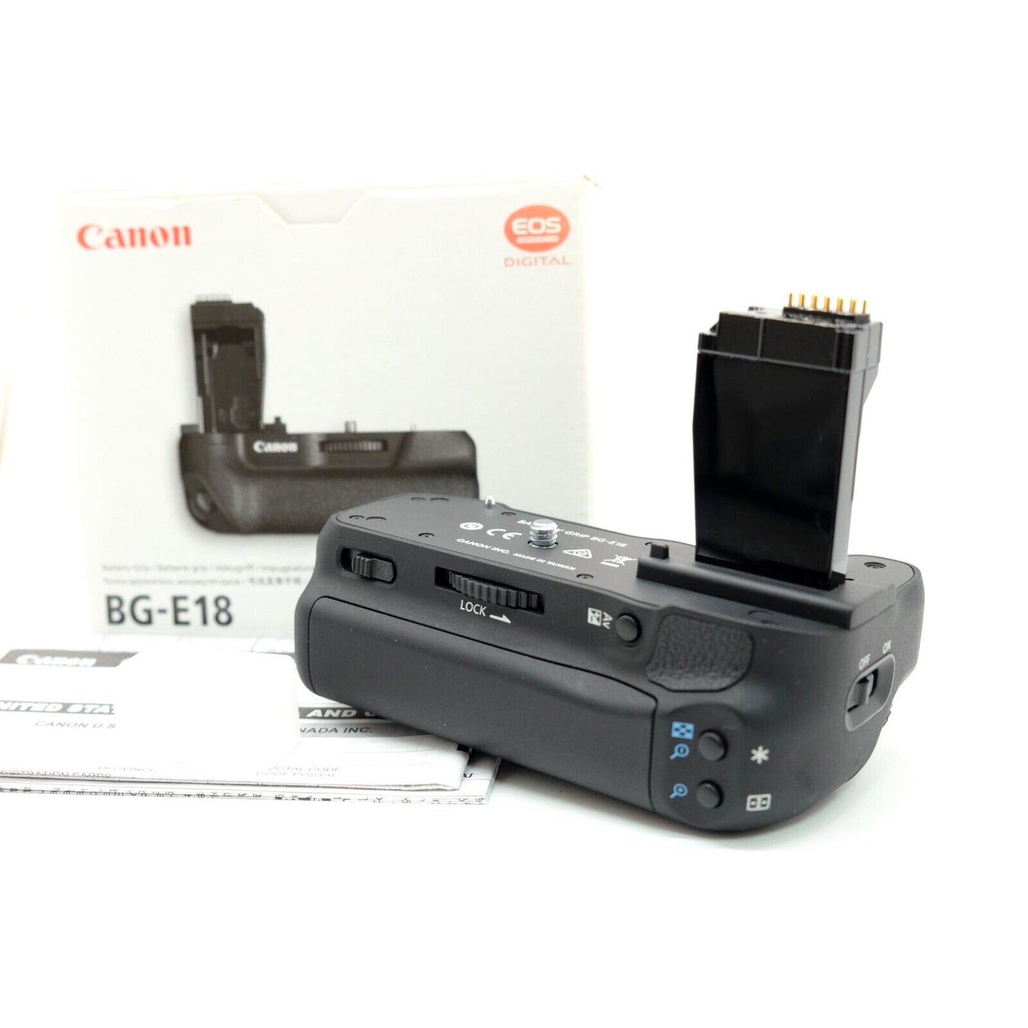 [Near Mint] Canon BG-E18 for EOS 8000D Battery Grip Black W/ Box Japan #1119A