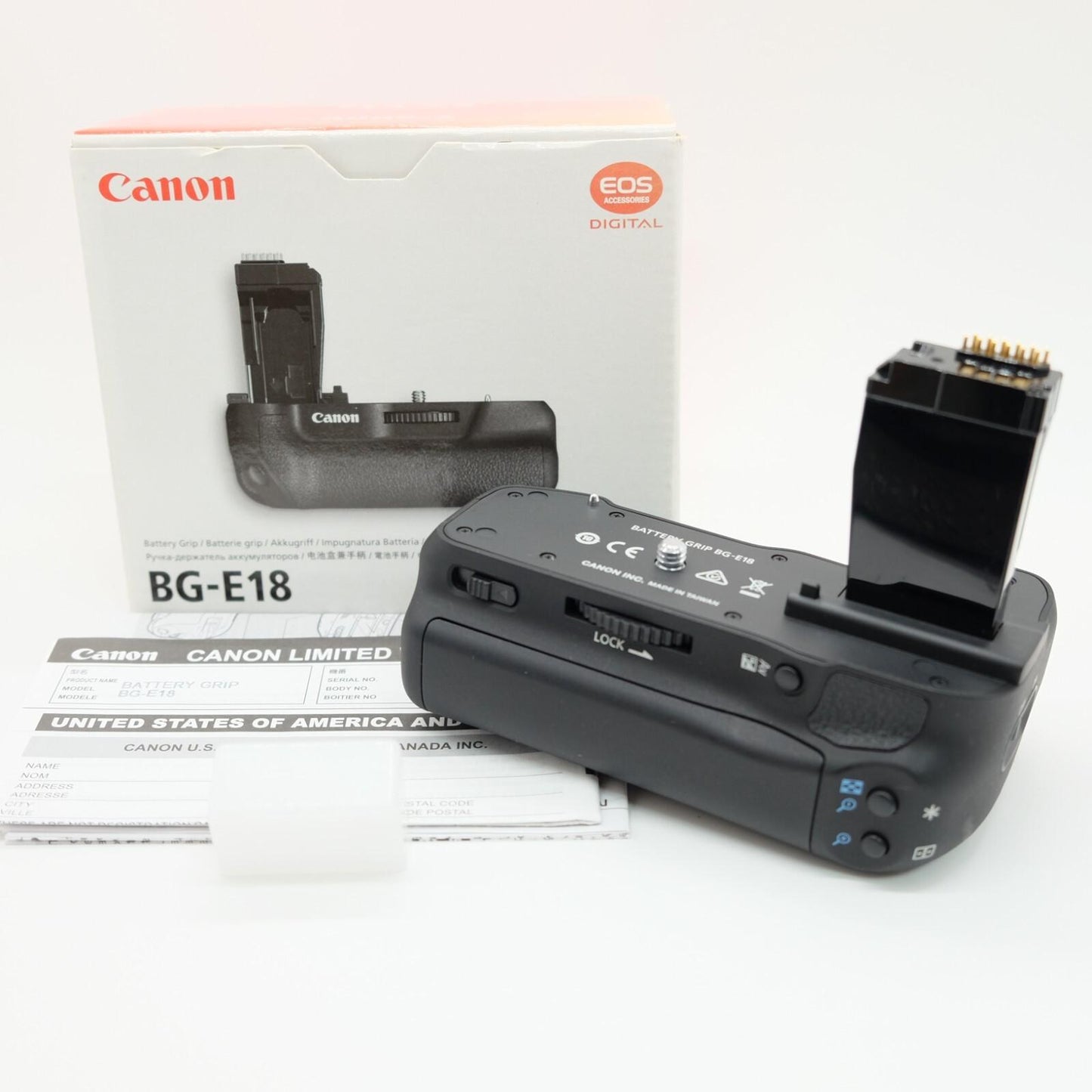 [Near Mint] Canon BG-E18 for EOS 8000D Battery Grip Black W/ Box Japan #1119A