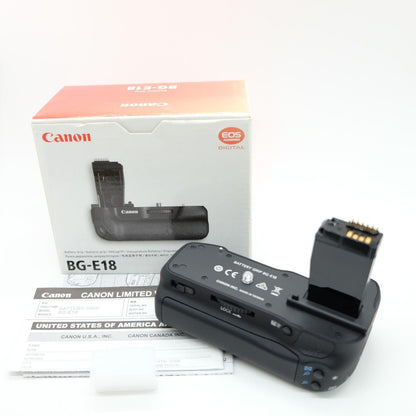 [Near Mint] Canon BG-E18 for EOS 8000D Battery Grip Black W/ Box Japan #1119A