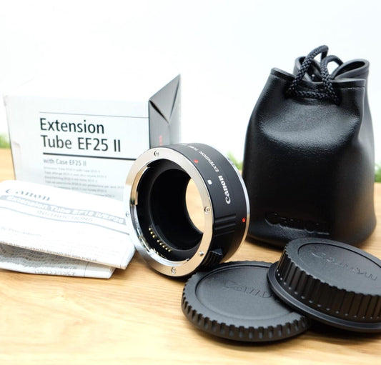 Canon エクステンションチューブ EF25 II EF EOS用 ブラック 箱付き 日本製 [トップミント] #1198 