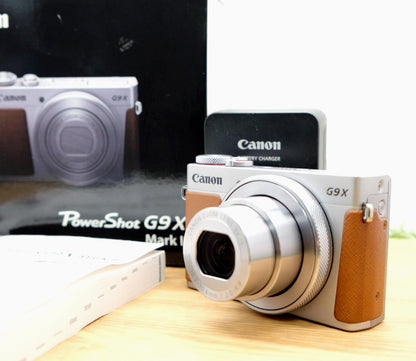 Canon PowerShot G9 X Mark II Silver 20.1MP Digital Camera W/ box JP [Mint] #1208