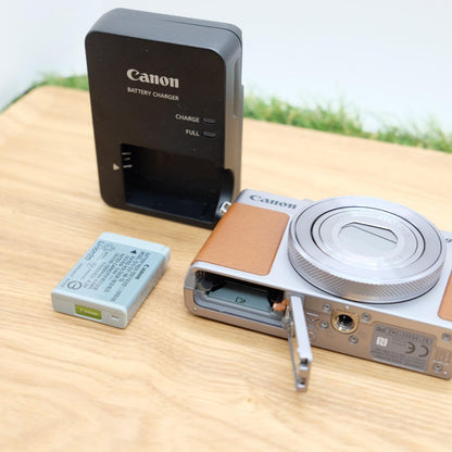 Canon PowerShot G9 X Mark II Silver 20.1MP Digital Camera W/ box JP [Mint] #1208