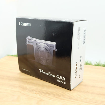 Canon PowerShot G9 X Mark II Silver 20.1MP Digital Camera W/ box JP [Mint] #1208