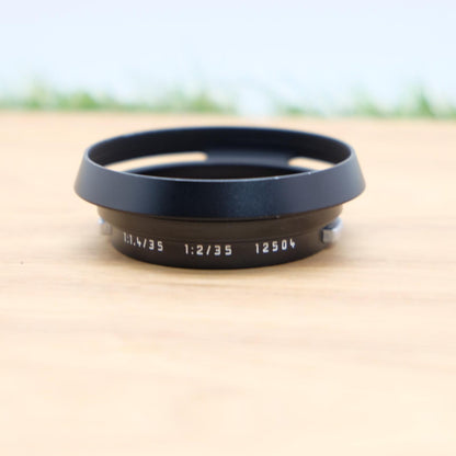 Leica 12504 35mm Lens Hood for M35 F1.4 and M35 F2.0 Black Japan [N Mint] #1147A