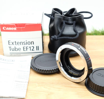 Canon Extension Tube EF12 II  for EF EOS Camera W/ Box [Mint] Japan #1164A