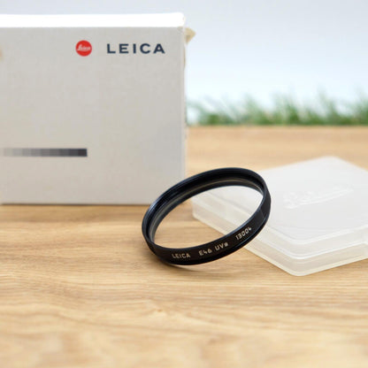 LEICA E46 UVa 13004 46mm Filter Black  W/ Box Case From Japan [Mint] #1231