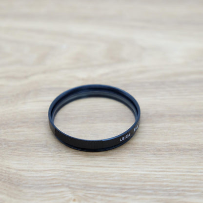 LEICA E46 UVa 13004 46mm Filter Black  W/ Box Case From Japan [Mint] #1231