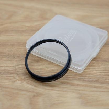 LEICA E46 UVa 13004 46mm Filter Black  W/ Box Case From Japan [Mint] #1231