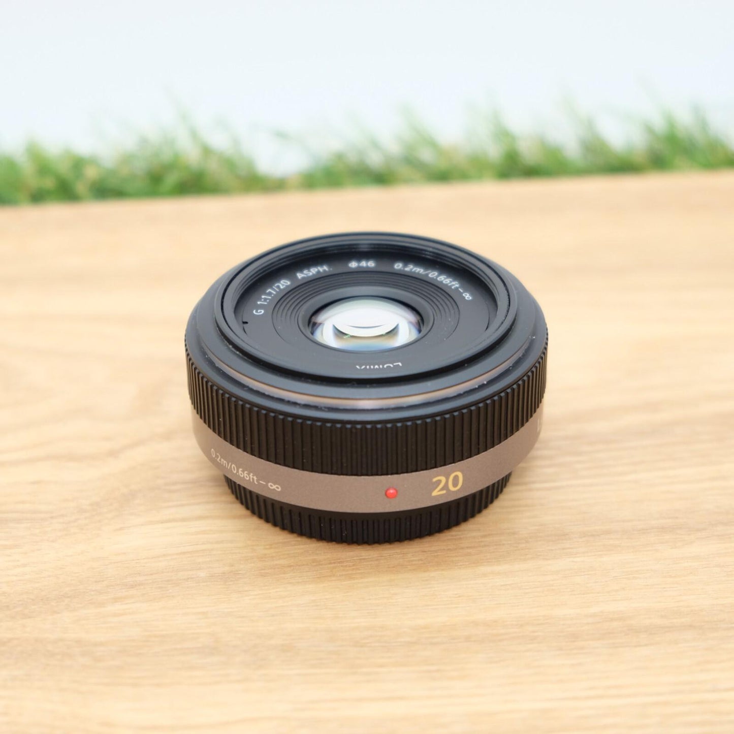 Panasonic LUMIX G 20mm f/1.7 ASPH H-H020 Lens Black  W/ Box Japan [Mint] #1124A