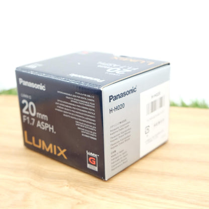 Panasonic LUMIX G 20mm f/1.7 ASPH H-H020 Lens Black  W/ Box Japan [Mint] #1124A