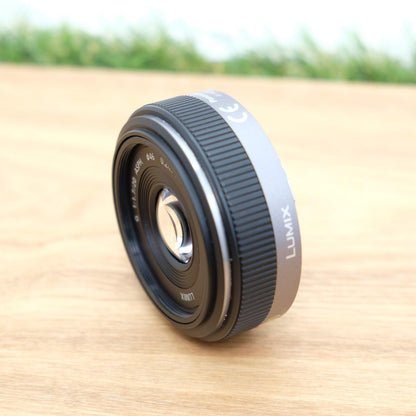 Panasonic LUMIX G 20mm f/1.7 ASPH H-H020 Lens Black  W/ Box Japan [Mint] #1124A