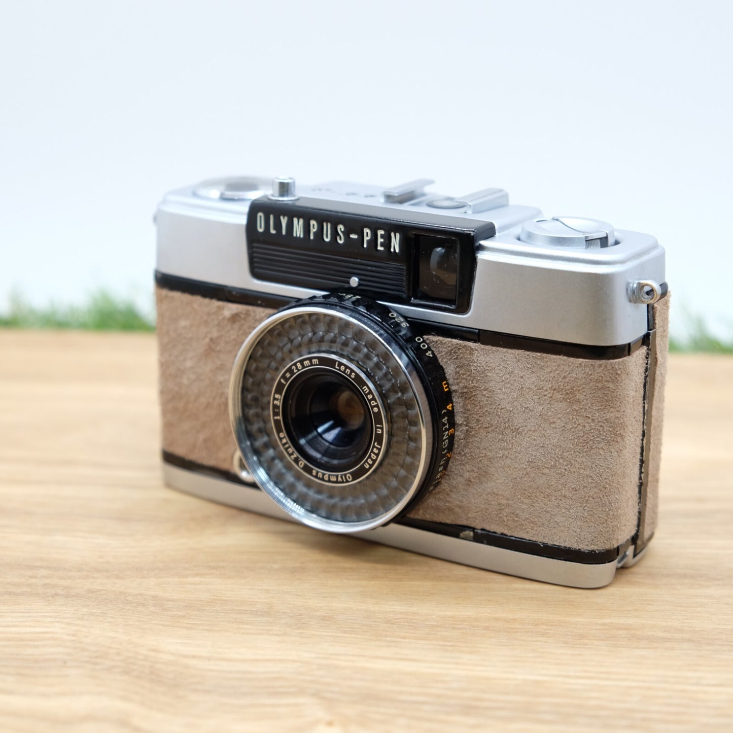 Olympus PEN EE-3 35mm Brown Suede leather Half Frame Film JP [Excellent] #1243