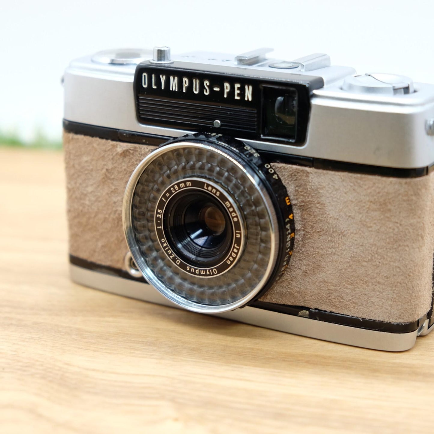 Olympus PEN EE-3 35mm Brown Suede leather Half Frame Film JP [Excellent] #1243