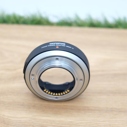 Olympus MMF-3 Four Thirds Adapter Mount Adapter M4/3 4/3 Japan [N Mint] #1125B