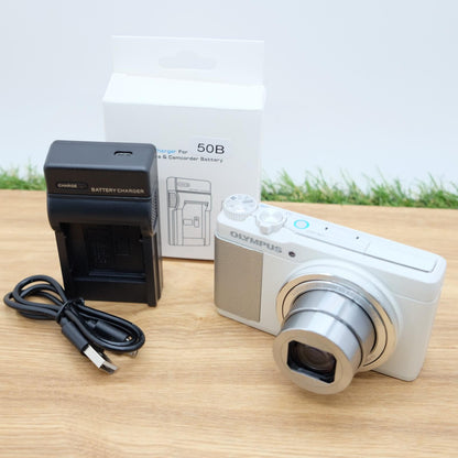 Olympus STYLUS XZ-10 12.0MP Digital Camera White Form Japan [Near Mint] #1259