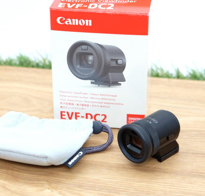 Canon EVF-DC2 Viewfinder for Canon EOS M3 M6 G3X Black W/ Box Japan [Mint] #1265