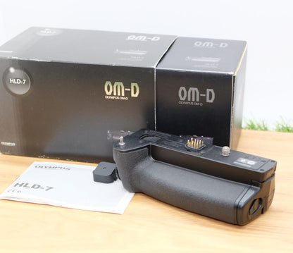 OLYMPUS HLD-7 Power Battery Holder for E-M1 Mark II W/ Box Japan [Mint] #23041A