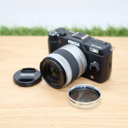 Pentax Q10 12.4MP Mirrorless Digital Camera Black & 02 Lens Japan [Mint] #1202A