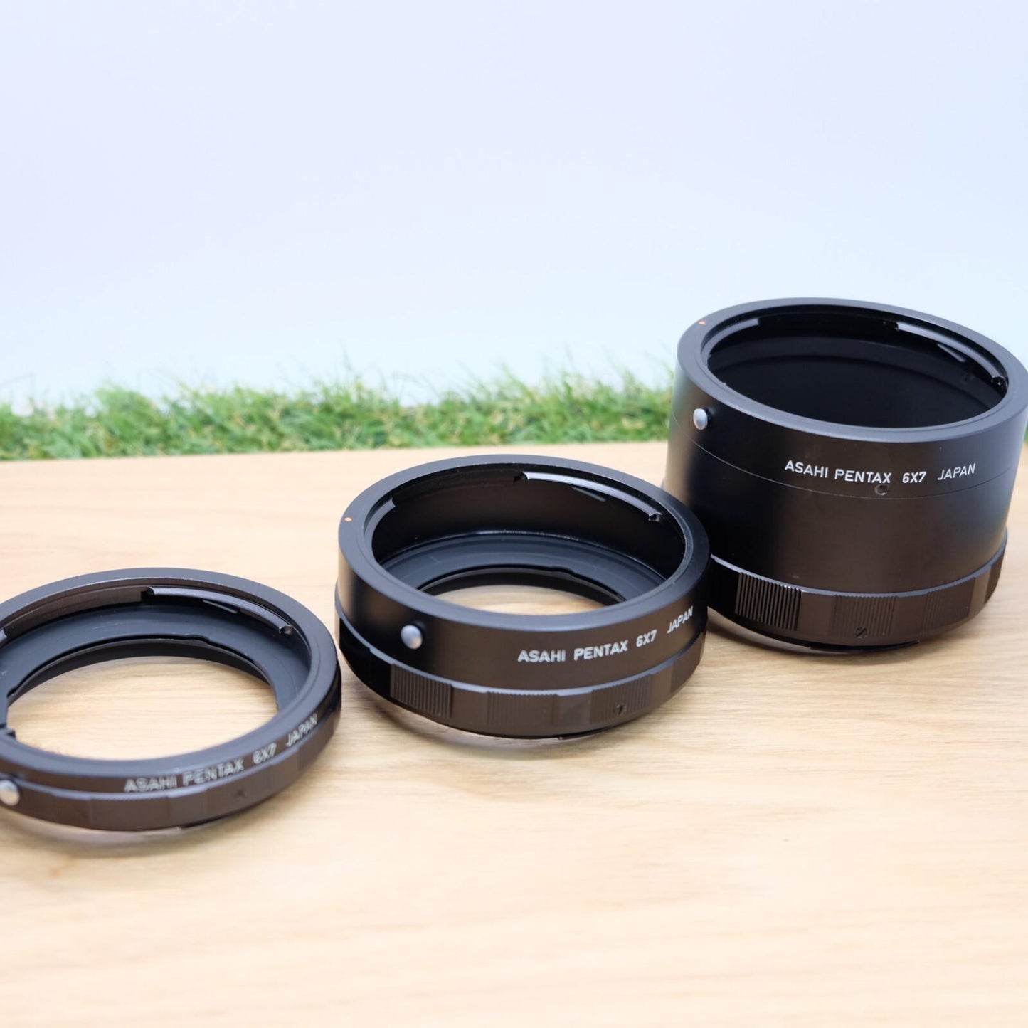 アサヒペンタックス 6x7 オートエクステンションチューブ 67リング 1/2/3セット 日本製 [ニアミント] #1175A 