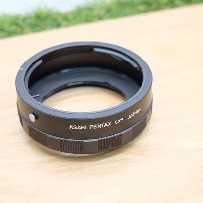 Asahi PENTAX 6x7 Auto Extension Tube 67 Ring 1 2 3 Set  W/ Case [N Mint] #1175B