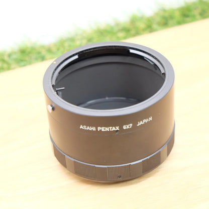 Asahi PENTAX 6x7 Auto Extension Tube 67 Ring 1 2 3 Set  W/ Case [N Mint] #1175B