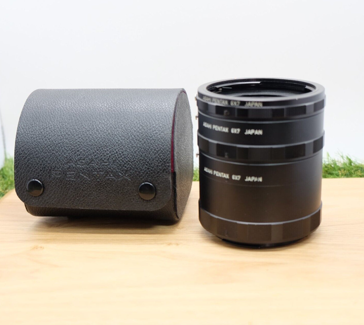 Asahi PENTAX 6x7 Auto Extension Tube 67 Ring 1 2 3 Set  W/ Case [N Mint] #1175B