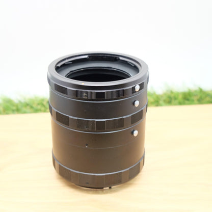 Asahi PENTAX 6x7 Auto Extension Tube 67 Ring 1 2 3 Set  W/ Case [N Mint] #1175B