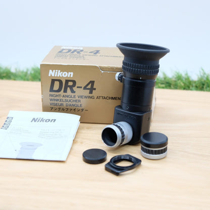 Nikon DR-4 Angle Finder For F 35mm Film Camera SLR Black Japan [Mint] #1277