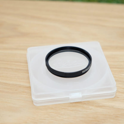 Leica Genuine E39 UVa Lens Filter 13131 Black W/ Box & Case Japan [Mint] #1285