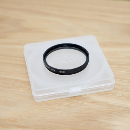 Leica Genuine E39 UVa Lens Filter 13131 Black W/ Box & Case Japan [Mint] #1285